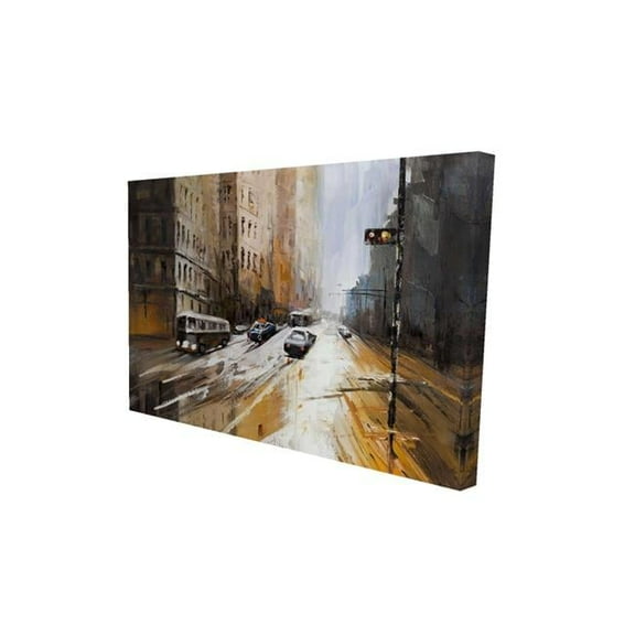 Begin Home Decor 2080-2030-CI244 20 x 30 in. Abstract City Street-Print on Canvas