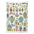 thumbnail image 3 of Ambesonne Tea Party Tablecloth Rectangular Table Cover, Coffee and Dessert, 60"x90", Multicolor, 3 of 4