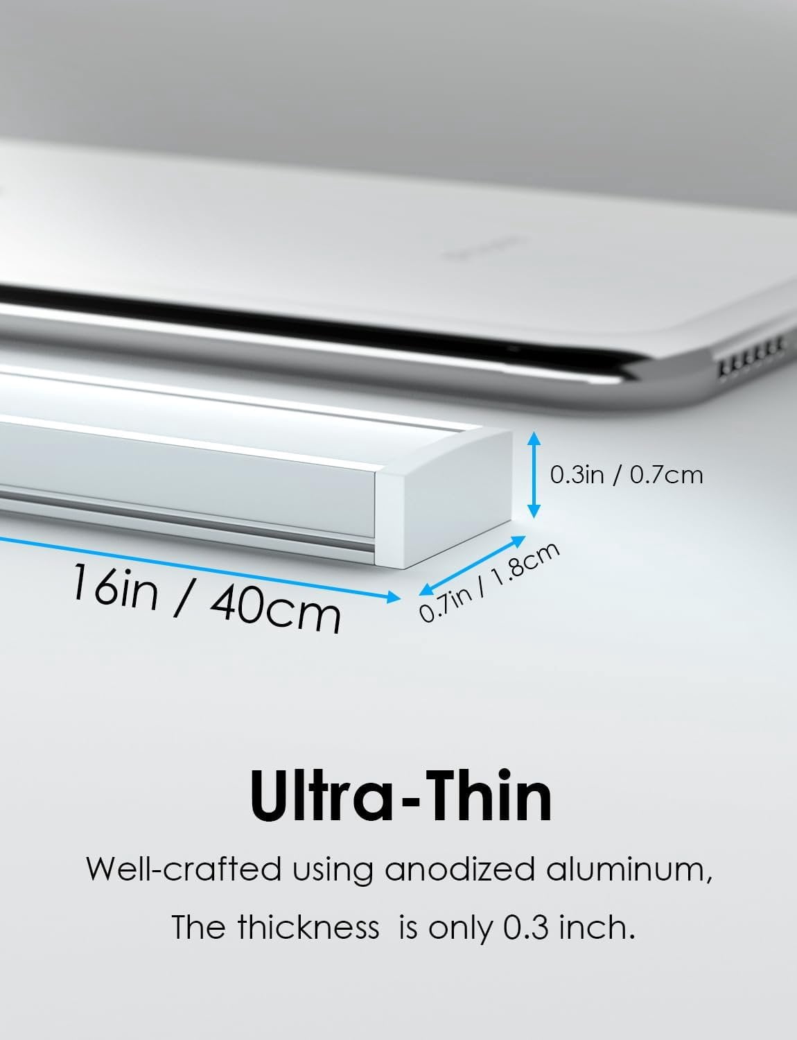 Motion Sensor Under Cabinet Lighting Indoor Plug in, 16" 12V LED Under Counter Lights Super Bright  for Kitchen/Hallway/Toilet/Garage/Closet(Cold White/6000K, 3 Pack)