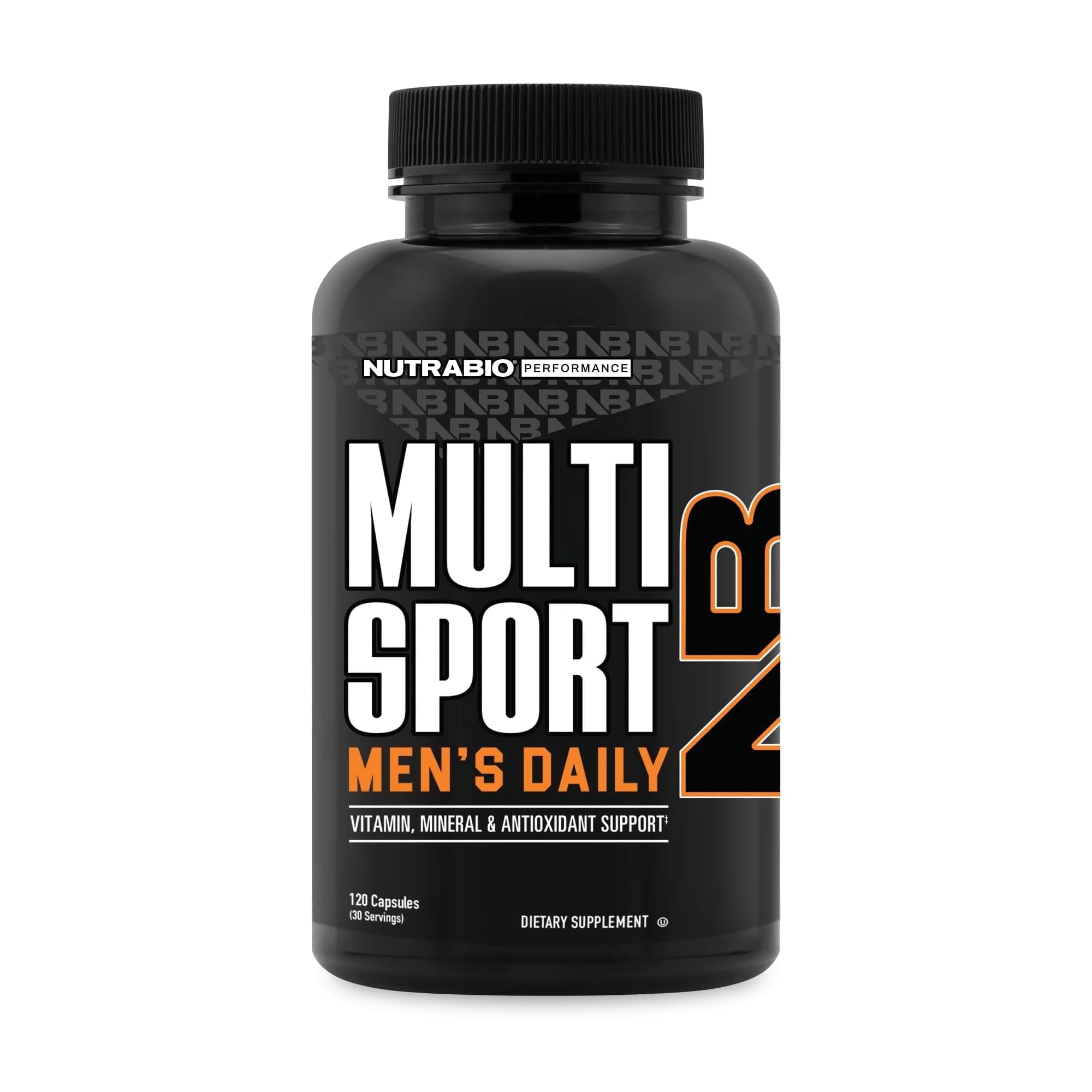 NutraBio MultiSport for Men Multivitamin with 33 Essential Vitamins, Minerals & Micronutrients - 120 Capsules