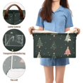thumbnail image 5 of Yayeee Foldable Storage Basket for Shelves with Handles Waterproof Cloth Bins, Green Christmas Trees, 5 of 7
