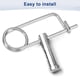 thumbnail image 5 of Uxcell 8-Pack Pin de Seguridad de Pasador en Forma de Broche, Pines de Acero Inoxidable M2x29, Sujetadores de Broche de Bloqueo Rápido, Clips Retenedores Pesados, 5 of 7