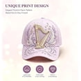 thumbnail image 2 of 3d Musical Instrument Embroidery Cap, 3d Musical Instrument Embroidered Baseball Cap For Women Style Alternative, Printed Raised Dimensional Effects, Outdoor Travel Streetwear Hat, 2 of 7