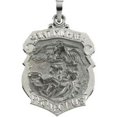 thumbnail image 2 of PicturesOnGold.com Saint Michael Badge Religious Medal - Sterling Silver- 2/3 inch x Under 3/4 inch, 2 of 4