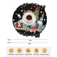 thumbnail image 6 of 15 Inch Round Placemats Set of 4, Black Christmas Trucks Non Slip Heat Insulation PP Table Mats, Xmas Tree Winter Gifts Snowflake Washable Place Mats for Kitchen Dining Party Table Decor, 6 of 7