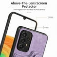 thumbnail image 3 of Nalacover For Samsung A53 5G Case Ring Holder Kickstand with Credit Card Holder, Back Flip Premium Leather Magnetic Clasp Removable Wirst Hand Strap Cover for Samsung Galaxy A53 5G, Purple, 3 of 15