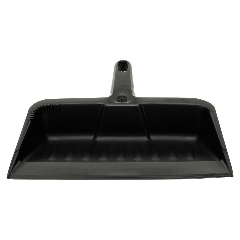Dust Pan Handle Hanging Hole Dust Floor Home Cleaning Heavy Duty Plastic Black 