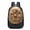 Gold, variant on Skull Backpack, PU Leather Casual Daypack for Men Women, Lightweight Travel Laptop Backpack with Multi-Compartments, 3D Punk Print Rucksack for College Daily Commute (3 Colors)