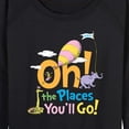 thumbnail image 3 of Dr. Seuss - Oh! The Places You'll Go - Women's Lightweight French Terry Long Sleeve Shirt, 3 of 6