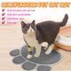thumbnail image 2 of Alfombrilla de arena para gatos con forma de pata bonita, alfombrilla de alimentación para mascotas, 15 x 12, cuenco de agua para comida de gato, mantel individual antideslizante para cachorros y, 2 of 5