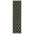 thumbnail image 5 of Safavieh Courtyard Alyssa Geometric Indoor/Outdoor Area Rug, 5'3" x 5'3" Round, Black/Beige, 5 of 11