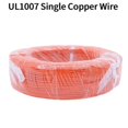 thumbnail image 3 of Cable de un solo núcleo de 5 m/50 m, cable de cobre estañado de PVC UL1007, cable sólido de 14/16/18/20/22/24/26 AWG, cable eléctrico para equipos de bricolaje, 3 of 5