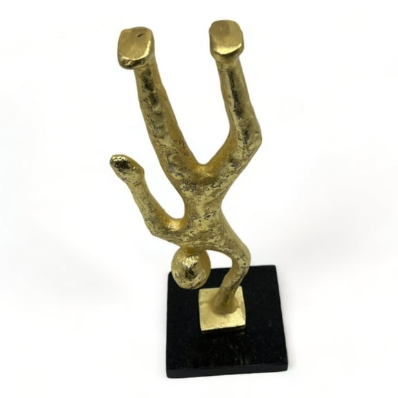 12 inch Gold Decorative Metal Body Sculpture by 90210 Kitchen and Bath
