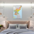 thumbnail image 6 of North-Korea Map Posters Wall Art Poster Gifts Bedroom Prints Home Decor Hanging Picture Canvas Painting Posters 20x30inch(50x75cm), 6 of 6