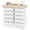 White, variant on Rolling Storage Cart with 10 Drawers, KK KINGRACK Drawer Cart with Sturdy Frame for Craft Office School Storage, Rainbow