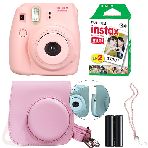 Fujifilm Instax Mini 8 Instant Film Camera Kit Pink Walmart Com
