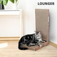 thumbnail image 2 of FluffyDream Cat Scratcher, L Shape Cat Scratch Pad Wall Mounted, Cat Scratching Cardboard with Ball Toy, 2 of 8