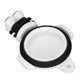 thumbnail image 3 of Funda protectora de silicona para localizador iOS, con forma de astronauta, resistente a golpes y con llavero (negro y blanco), 3 of 14