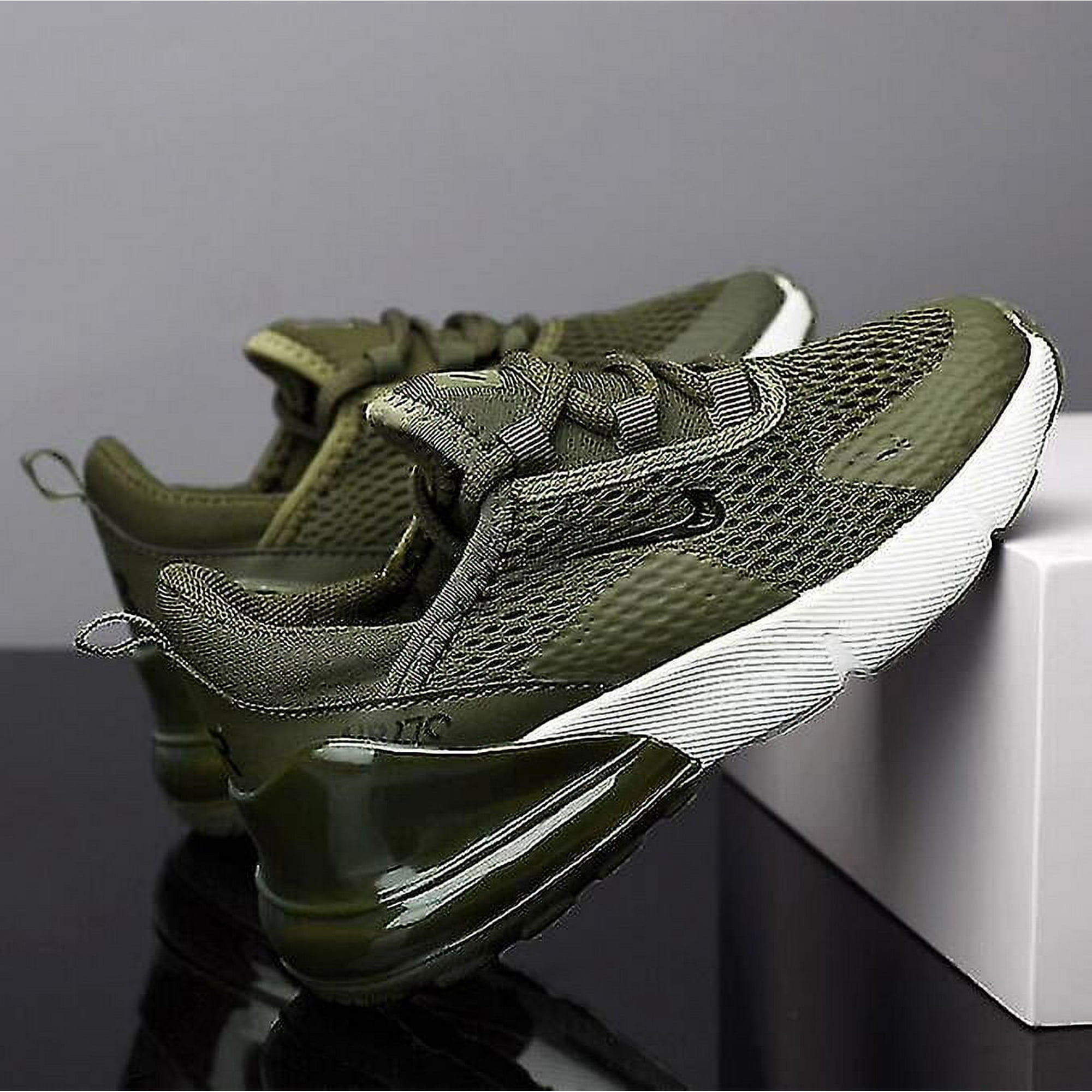 Kids Trainers Girls Boys Sports Mesh Running School Shoes Child Sneakers Casual Sneakers Green Uk 13 eu 32