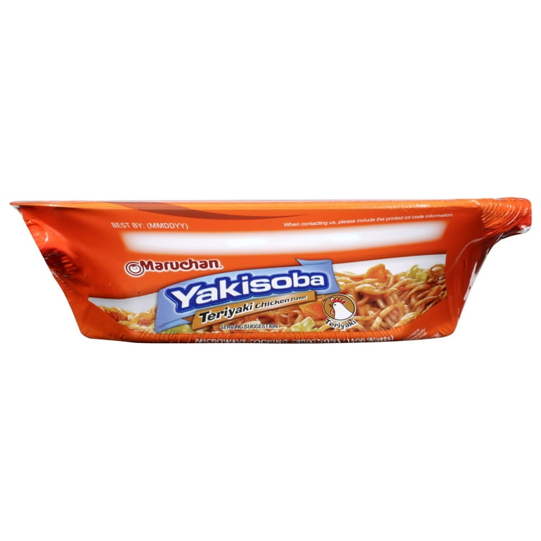 6 pack) Maruchan Yakisoba Teriyaki Chicken Flavor Noodles, 3.98 oz