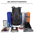 thumbnail image 3 of Eurhowing 60L Travel Hiking Backpack with Rain Cover, Water Resistant Camping Backpack, Outdoor Large Backpack for Men Women, Black, 3 of 9