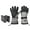 Grey, variant on Thickened Outdoor Warm Heated Gloves with Velvet and Temperature Control for Cycling and Skiing - Includes Two Batteries