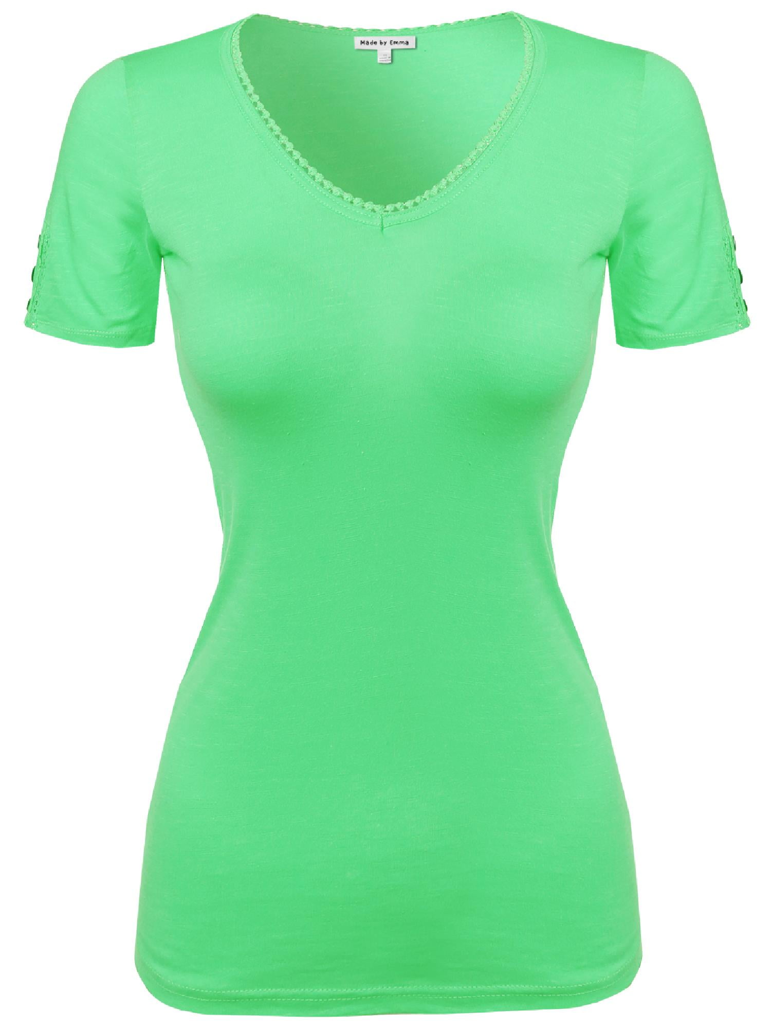 SUNWASHED CAP SLEEVE V-NECK TEE main image 1