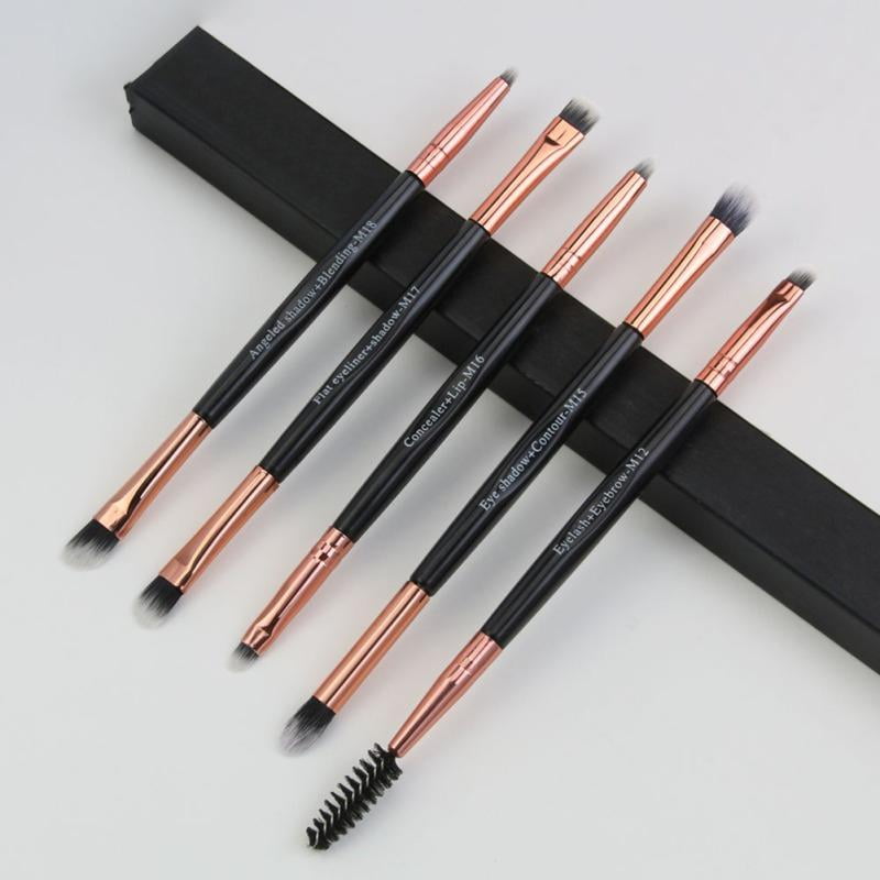 5Pieces Double Ended Makeup Brushes Set Professional Foundation