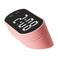 thumbnail image 2 of Reloj despertador digital Reloj electrónico LED con fecha de temperatura para de escritorio Rosado Sunnimix Despertador electrónico, 2 of 8