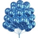 thumbnail image 1 of Globo PartyWoo azul metalizado, 50 unidades, 30 cm, para guirnalda o arco, 1 of 7