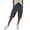 Dark Gray, variant on LAJPXKHY Capri Pants for Women Summer Casual Loose Breathable Elastic High Waisted Drawstring Crop Trousers with Pockets