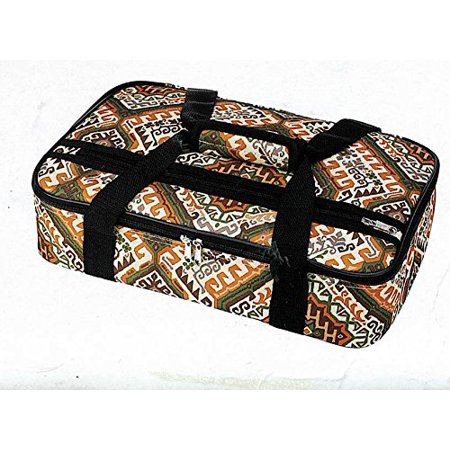 Home Essentials Insulated Lasagna Caserole Carrying Tote (Geometric Multicolor)
