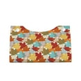 thumbnail image 2 of Uemuo Fall Maple Leaves Pattern Tissue Box Cover Holder, Triangle with Bottom Belt - PVC Leather Decorative Organizer for Tabletop, Bathroom, Car, Office, 2 of 9