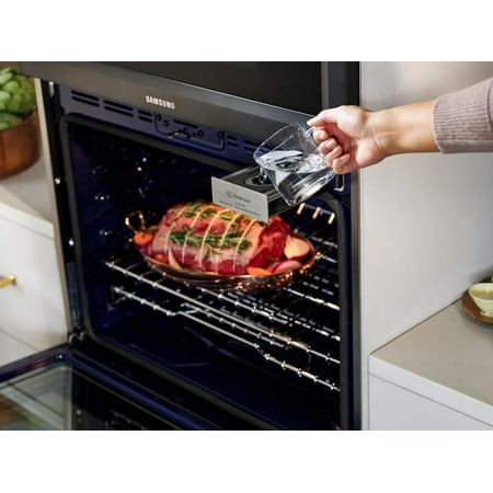 Samsung - 30" Double Wall Oven with Flex Duo, Steam Cook and WiFi - Black Stainless Steel