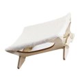 thumbnail image 3 of Hamaca Cama para gatos Tumbona para gatos Colchoneta para gatos Lugar para dormir con marco de madera para gatos Blanco Yuyangstore Cama de hamaca de gato, 3 of 8
