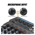 thumbnail image 4 of M4 M6 Aduio Mixer DJ Console With Sound Card Bluetooth For PC Recording Mic Instrument Mixing Interface, 4 of 7