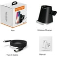 thumbnail image 4 of Thunderb 3 in 1 Wireless Charger Station for iPhone, Apple Watch, and Airpods 1 & 2 (Black), 4 of 6