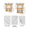 thumbnail image 5 of Orange Fall Swag Kitchen Curtains Sets for Windows 24 Inch Length, Thanksgiving Gnomes Maple Leaf Sunflower Rustic Short Window Curtain Swags Valances and Tiers 3 Piece Set for Cafe/Dining Room, 5 of 5