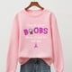 thumbnail image 4 of Moda mujer casual manga larga o-cuello impreso damas sudaderas tops Pompotops gfhjh1153, 4 of 6