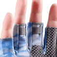 thumbnail image 2 of TELOLY Fishing Gloves Ice Silk Material Sun Gloves Uv Protection & Anti-Sting Fingerless Gloves for Men Women Blue, 2 of 4