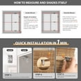 thumbnail image 2 of LazBlinds Cordless Bamboo Roman Shades, Light Filtering Window Treatment, Roll Up Bamboo Blinds for Window 43'' W x 60'' H, 2 of 4