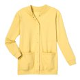 thumbnail image 4 of CATALOG CLASSICS Womens Fleece Jacket Snap Front Cardigan Sweatshirt for Women, 2X, Butter Yellow, 4 of 5