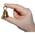 thumbnail image 3 of SciencePurchase 6 Assorted Mini Brass Bells with Loops for Hanging, Functional Decoration for Crafting, Door Chime, Wedding Chimes, Gold Color, 3 of 6