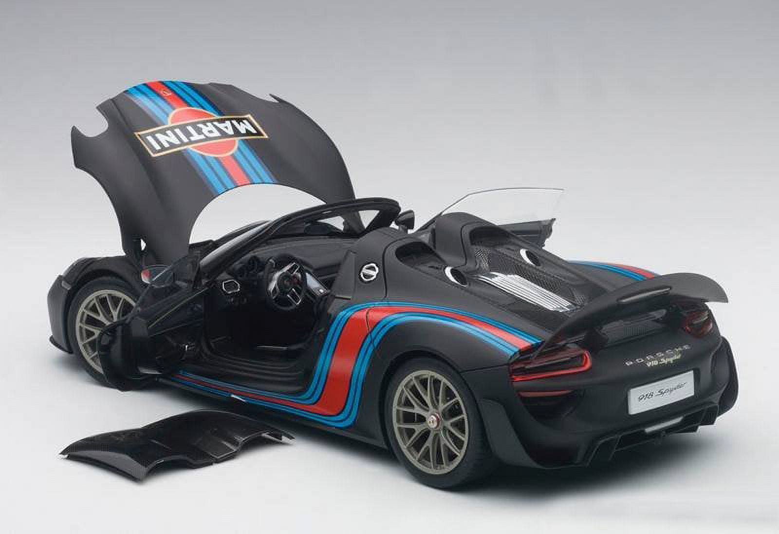 ポルシェ 918スパイダー 1/18 ブラック マルティーニ Porsche 918 Spyder Weissach Package Black/ Martini Livery
