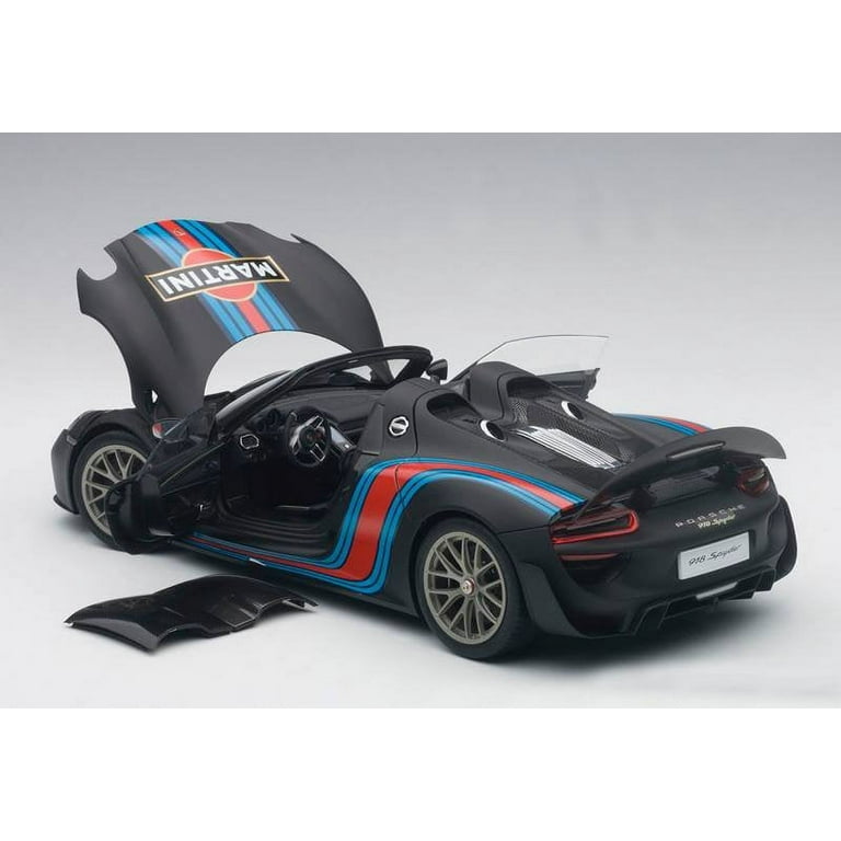 ポルシェ 918スパイダー 1/18 ブラック マルティーニ 1/18 Porsche 918 Spyder Weissach Package Black /Martini