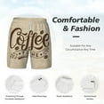 thumbnail image 5 of Lsque Mens Swim Trunks Coffee Time (2) Pattern - Bathing Suit Compression Liner - Beach Swim Shorts Swimwear - (S-3XL) - Stretch Quick Dry -Medium, 5 of 9