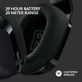 thumbnail image 4 of Logitech G733 LIGHTSPEED Wireless Gaming Headset with suspension headband, LIGHTSYNC RGB, Blue VO!CE mic technology and PRO-G audio drivers, Black, 4 of 11