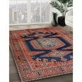 thumbnail image 2 of Ahgly Company Indoor Square Traditional Saffron Red Persian Area Rugs, 5' Square, 2 of 6