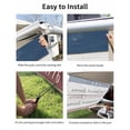 thumbnail image 7 of 4th of July RV Awning Sun Shade Screen 9'X7' United States of America Mesh Sunscreen Stars Stripes Wood Grain Awning Shade Screen with Zipper UV Blocker Completed Kits for RV Motorhome Camper, 7 of 7