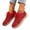Red, variant on Mfakffe Business Casual Shoes Women Breathable Slip on Flats Versatile Sneakers White 8 Wide(EU:40)